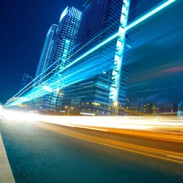 Light trails Stock Photos