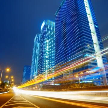 Light trails Stock Photos