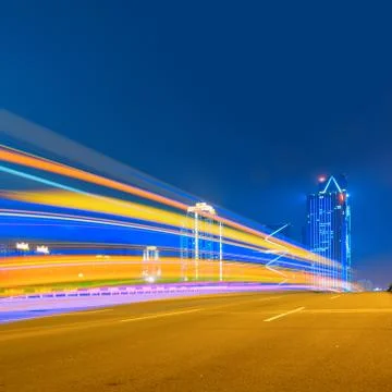 Light trails Stock Photos