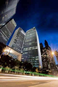 Light trails Stock Photos