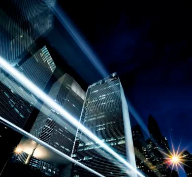 Light trails Stock Photos