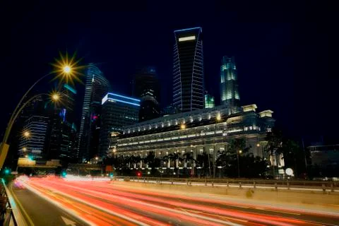 Light trails Stock Photos