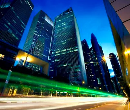 Light trails Stock Photos