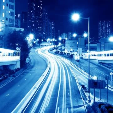 Light trails Stock Photos