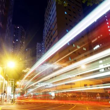 Light trails Stock Photos