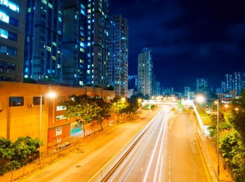 Light trails Stock Photos