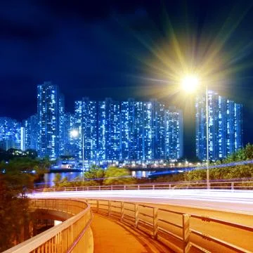 Light trails Stock Photos