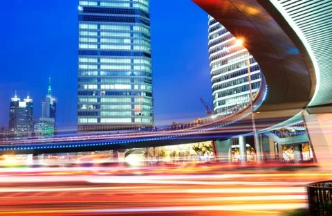 Light trails Stock Photos