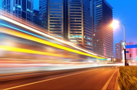 Light trails Stock Photos