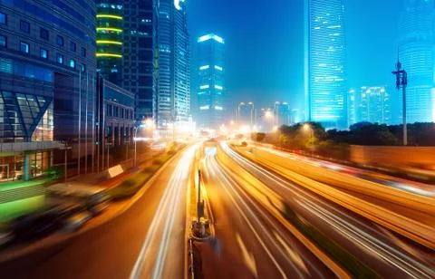 Light trails Stock Photos