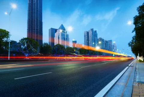 Light trails Stock Photos