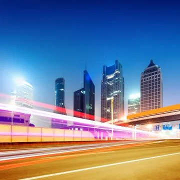 Light trails Stock Photos