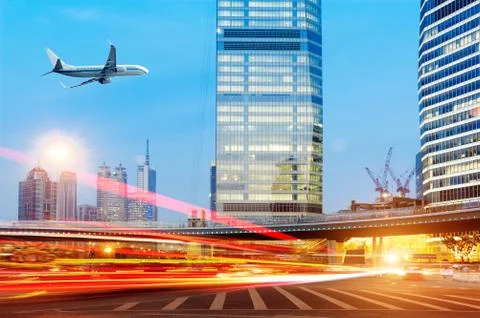 Light trails Stock Photos