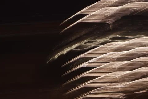 Light trails on sky background. Stock Photos