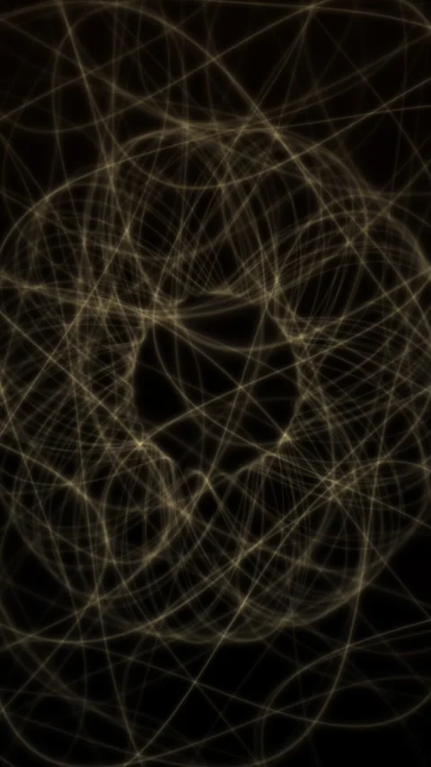 Light trails swirl and intersect in dynamic motion against a dark background Stock Footage 329901096