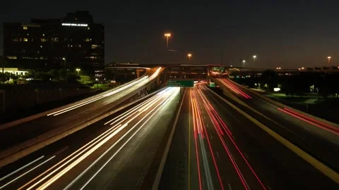 Light Trails Time Lapse-7 Stock Footage 208961204