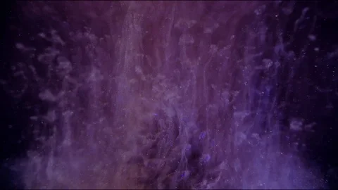 Light transparent violet glitter smoke is raising up and magical sparkling Stock Footage 116109180
