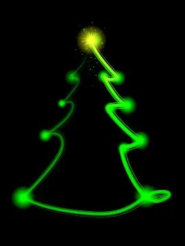 Light tree Stock Illustration