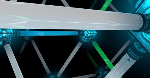 Light tubes Stock Illustration