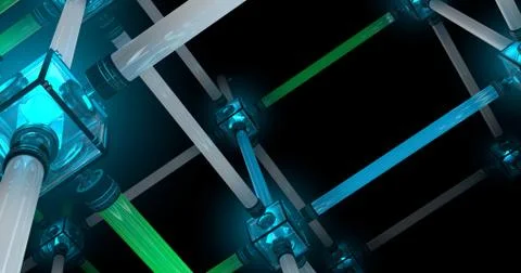 Light tubes Stock Illustration