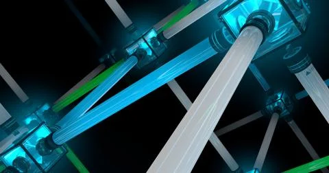 Light tubes Stock Illustration