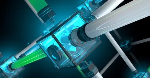 Light tubes Stock Illustration