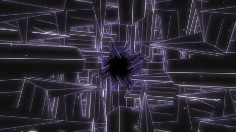 Light Tunnel 3D Loop footage Stock Footage 156754911
