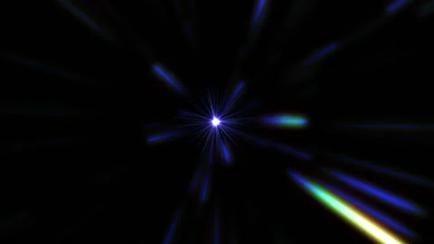 A light tunnel of blue rays that moves forward non-stop. Stock-Footage 197592526