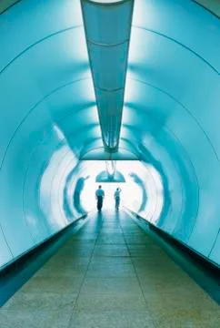 Light tunnel Foto stock