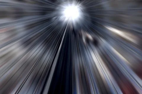 Light in tunnel Stock Photos