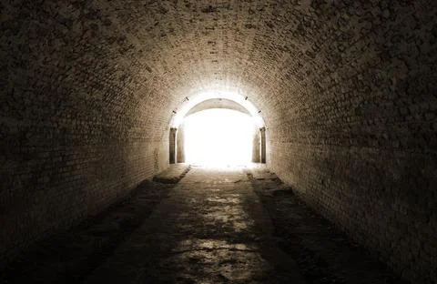 Light in tunnel Stock Photos