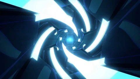 Light Tunnel - Professional VJ Background Loop Stock Footage