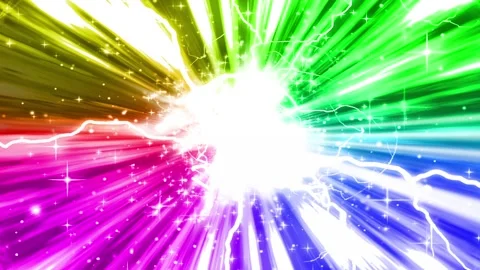 Light tunnel rainbow background animation Stock Footage 145863783
