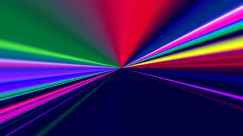 The light tunnel. Rays perspective. Focus. Horizon Stock Footage 24703063