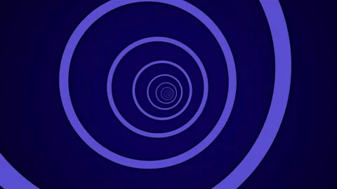 Light tunnel with violet round elements on a dark background Stock Footage 145842761
