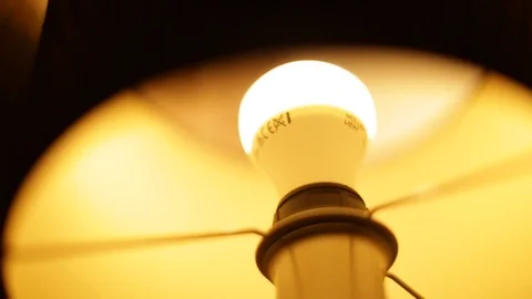 The light that turns off and on regularly from the switch. Stock Footage 116560252