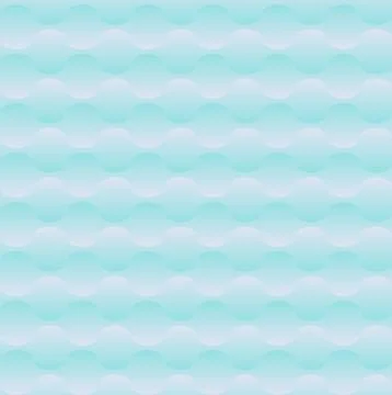 Light Turquoise 3D Geometric Wave Pattern Illustrazione stock