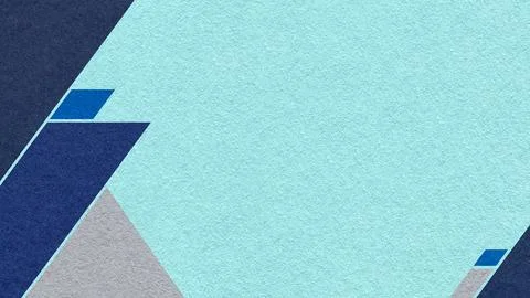 Light turquoise textured paper background with dark navy blue, gray geometr.. Stock Illustration