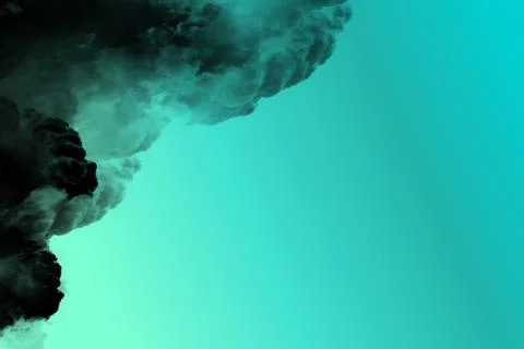 Light Turquoise Wave Gradient with Black-and-White Staircase Stock Illustration