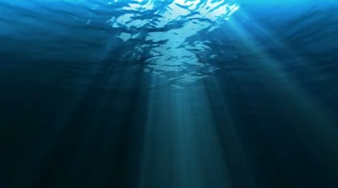 Light underwater Stock Footage