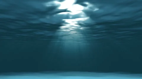 Light underwater in the lagoon 4K Stock Footage 55038571