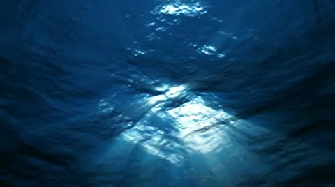 Light underwater in storm Video stock 12260787