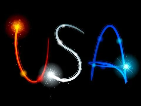 Light USA Stock Illustration