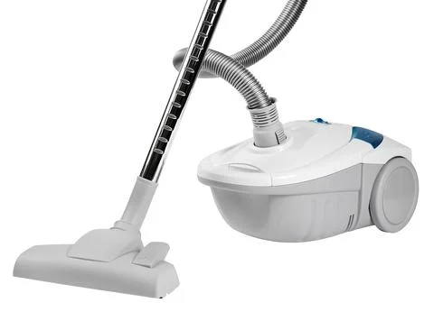 Light vacuum cleaner on a white background  Fotos de archivo