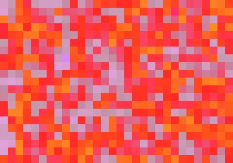 Light vibrant pink pixelated background in red, coral, orange, pink, and ma.. Stock Illustration