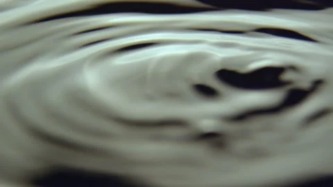Light vibrations and bubbles formed on water surface Stock Footage 235350511