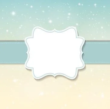 Light Vintage background with Frame Retro Illustration Stock Illustration