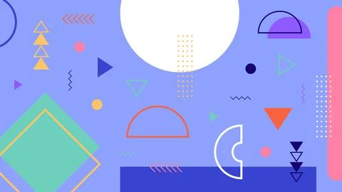 Light Violet Geometric Background Stock Illustration