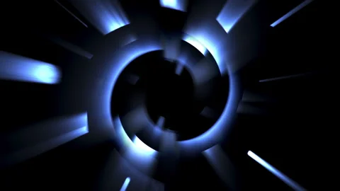 Light Vortex VJ Loop Glowing White High Energy Animation Abstract Background Stock Footage 343042174