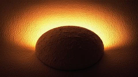 Light of a wall lamp Stock Illustration